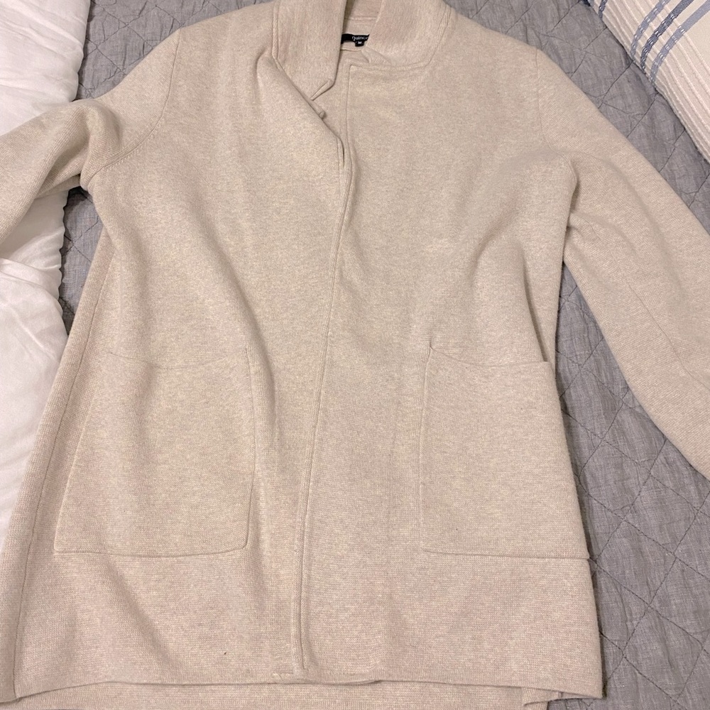 Quince blazer cardigan